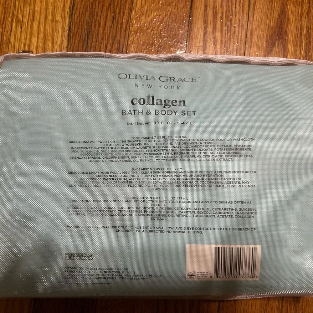 Olivia Grace Set-Lotion, Body Wash, & Face Mist Full Size- Collagen